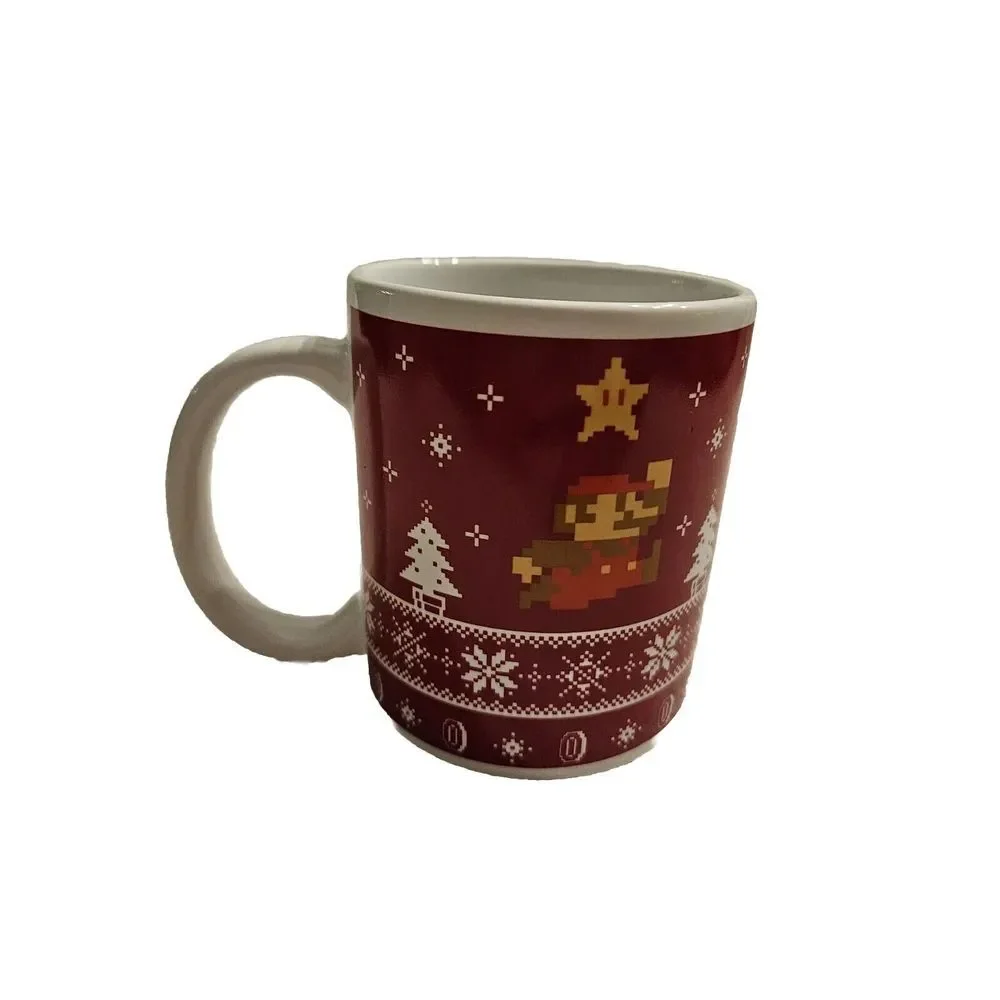 Super Mario Brothers Retro 8-Bit‎ Christmas Mug Gamestop Exclusive